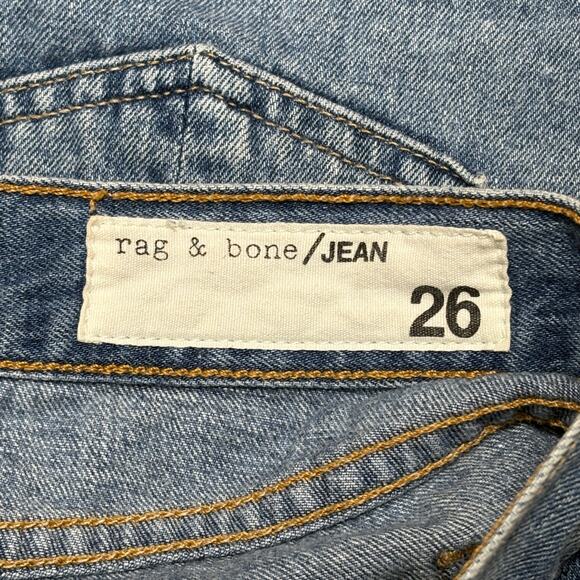 Rag & Bone TULLY Released Frayed Hem Cut Off Distressed Denim Jean Shorts 26 - Picture 9 of 10